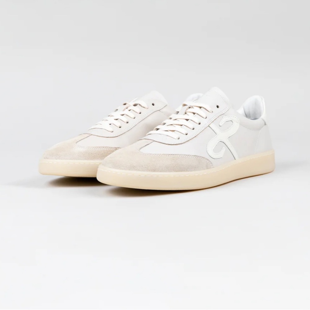 Women's White and Cream Sneakers - santo studio